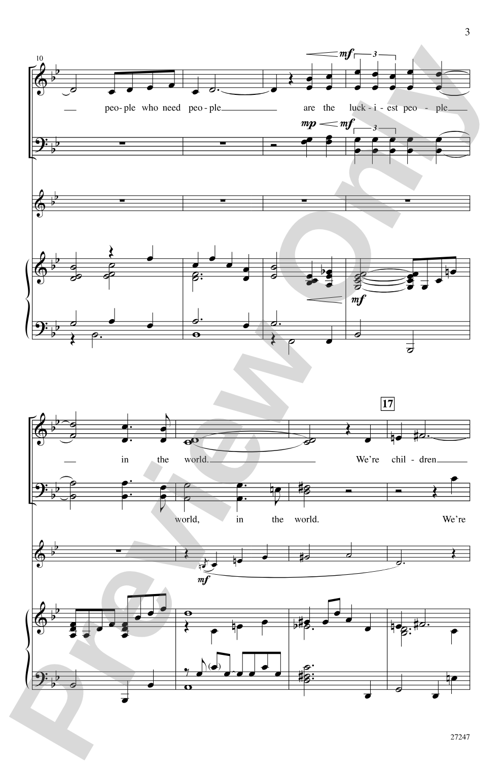 People: SATB Choral Octavo
