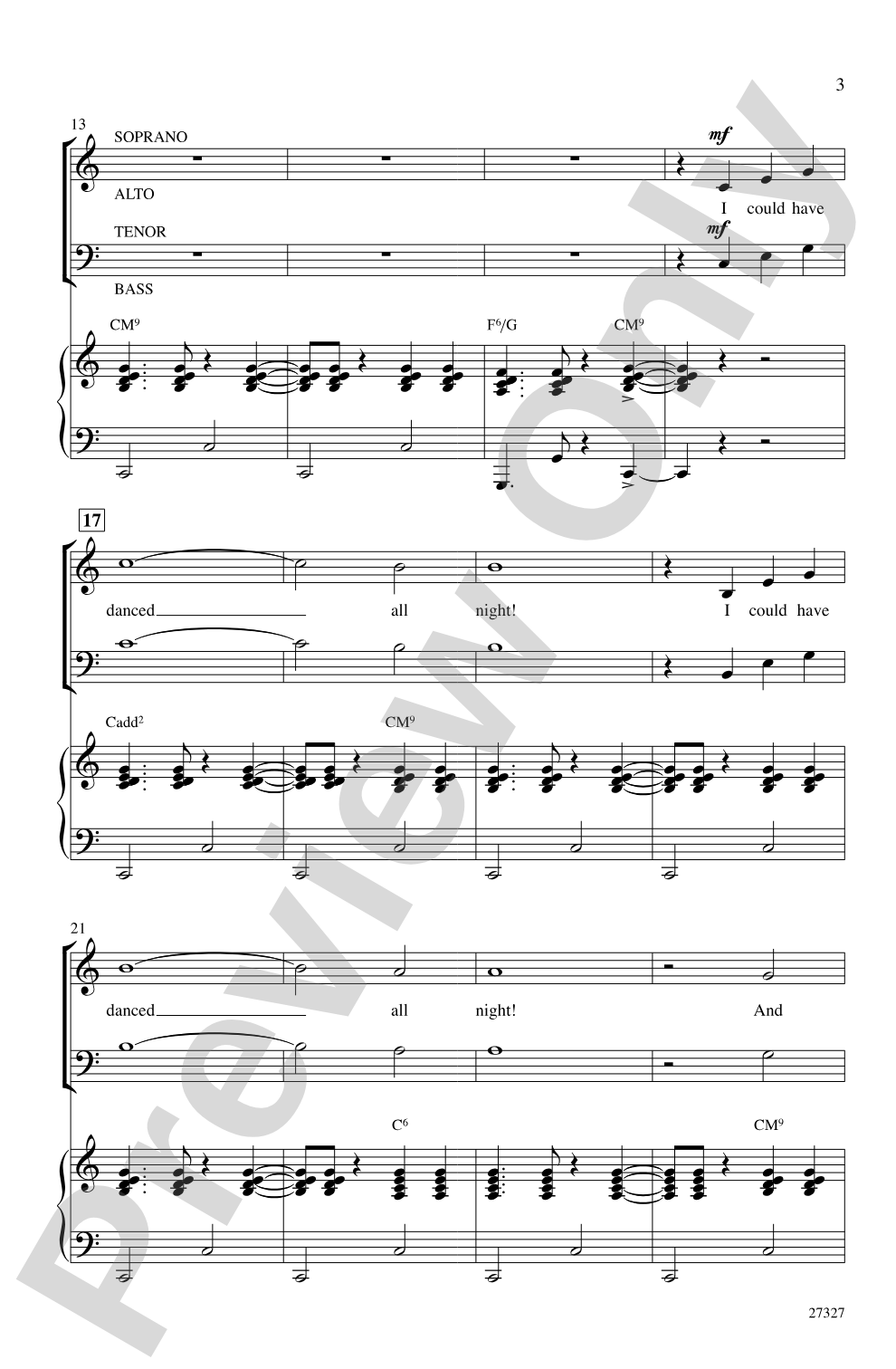 I Could Have Danced All Night: SATB Choral Octavo