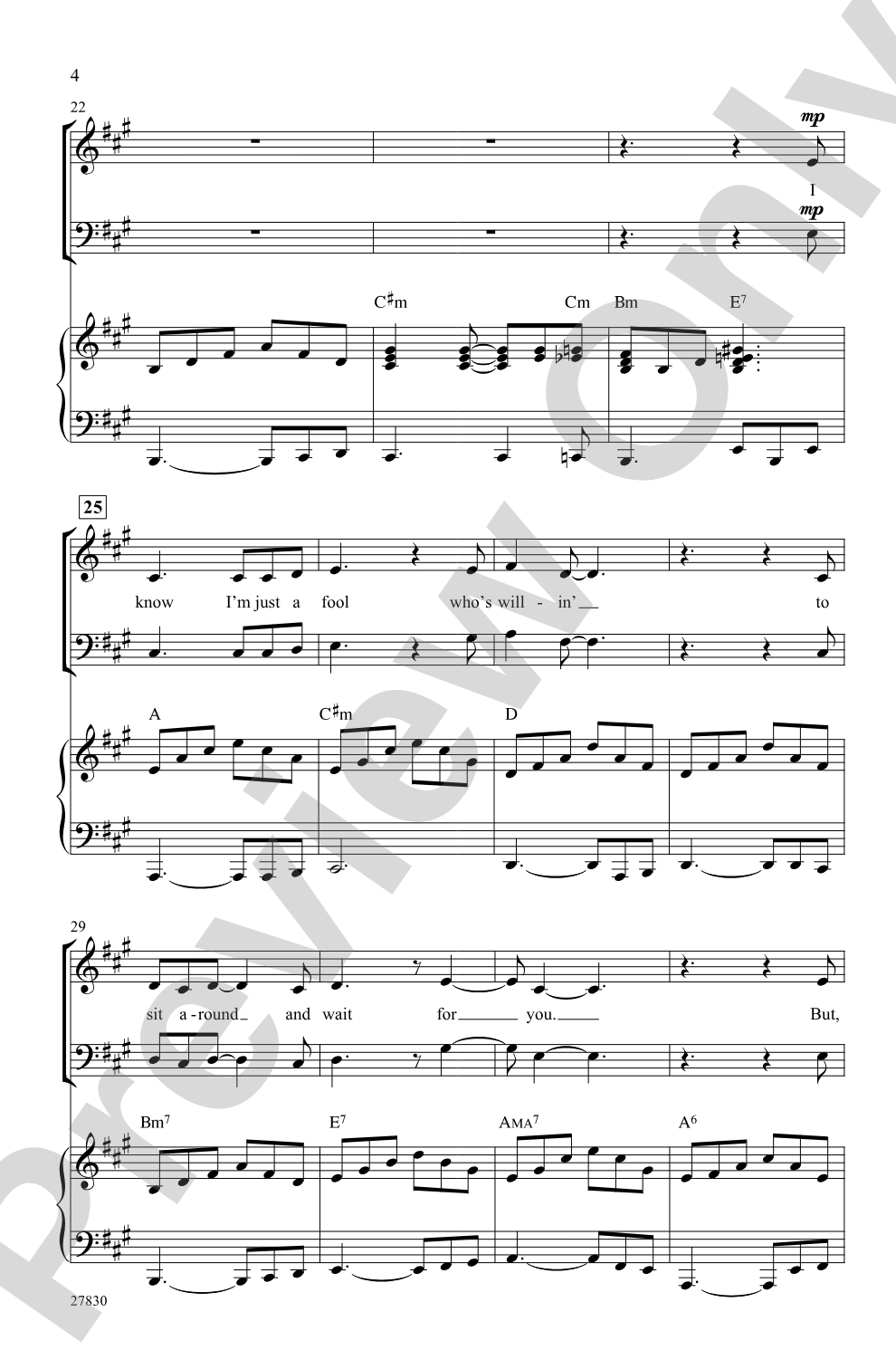 Hopelessly Devoted to You: SAB Choral Octavo