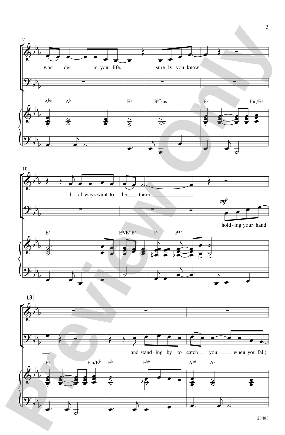 Let Me Be There: SATB Choral Octavo