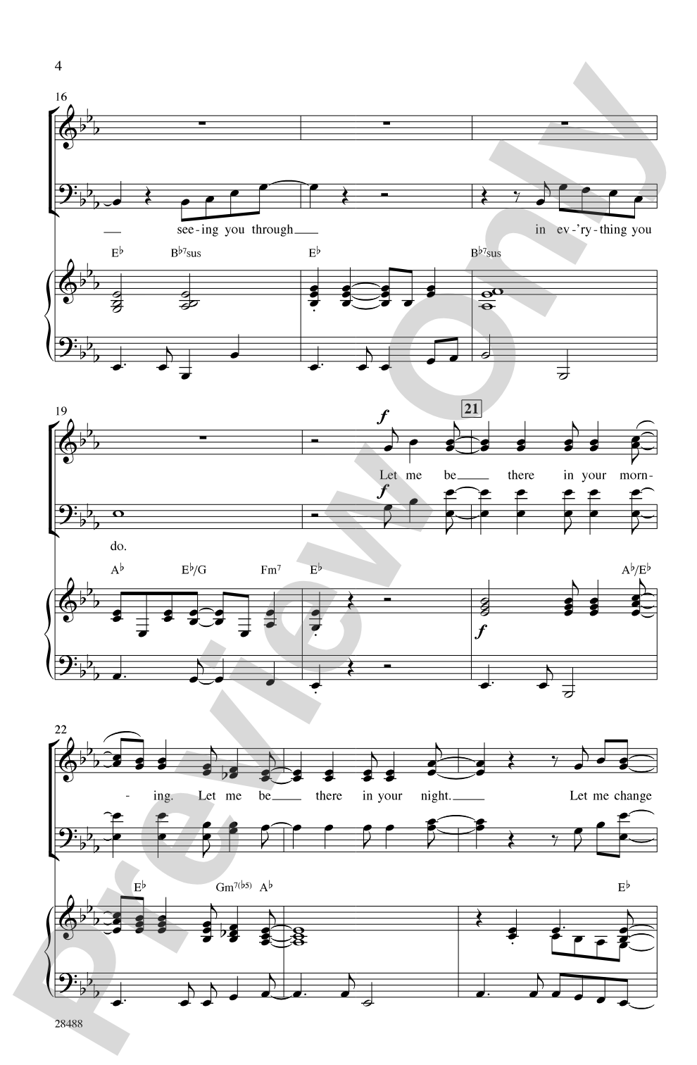 Let Me Be There: SATB Choral Octavo