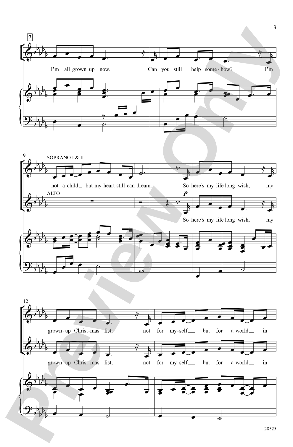 Grown-Up Christmas List: SSA Choral Octavo