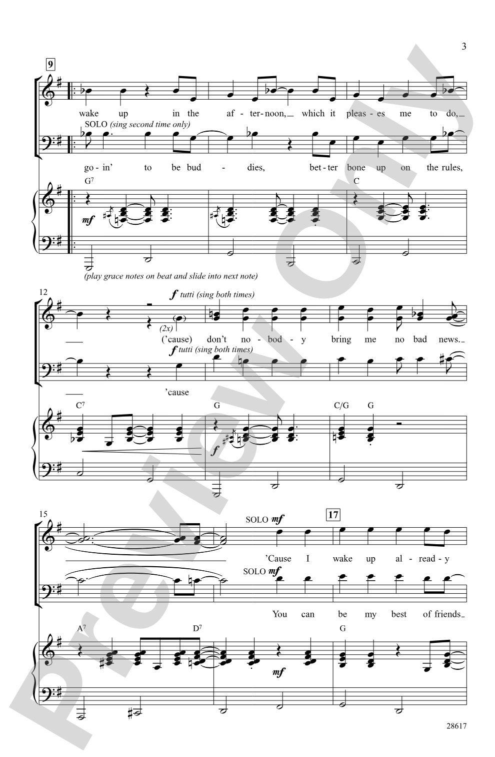 Don't Nobody Bring Me No Bad News: SAB Choral Octavo