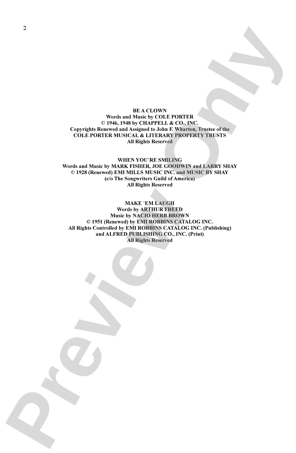 Make 'Em Laugh: A Medley of Comic Songs: SAB Choral Octavo