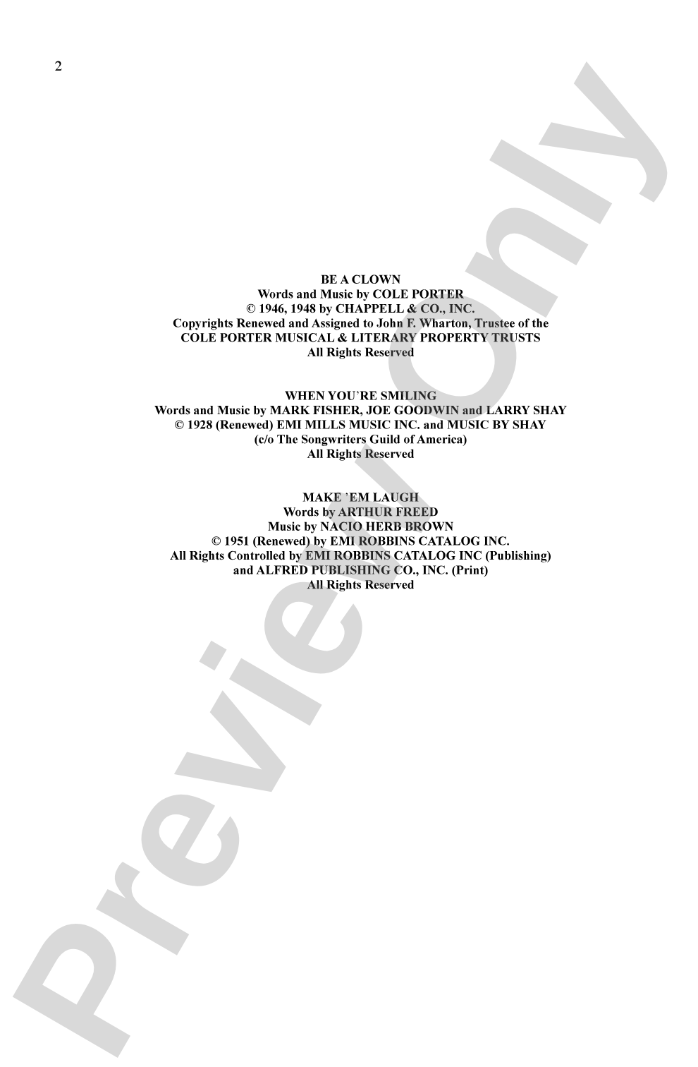 Make 'Em Laugh: A Medley of Comic Songs: 2-Part Choral Octavo