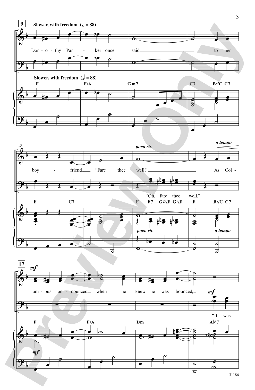 Just One of Those Things: SATB Choral Octavo