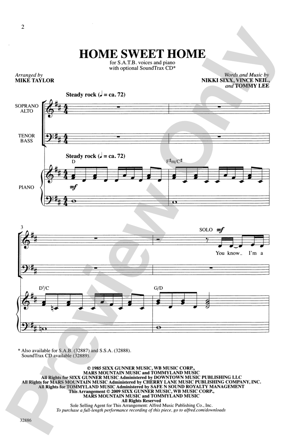 Home Sweet Home: SATB Choral Octavo
