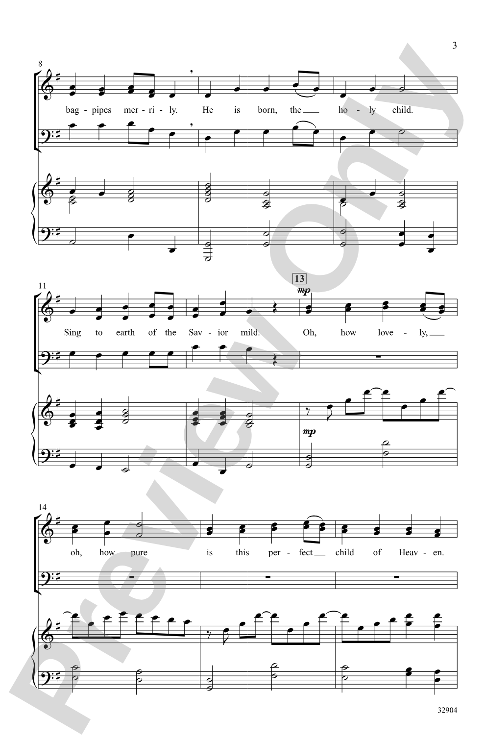 A French Carol Suite: SAB Choral Octavo