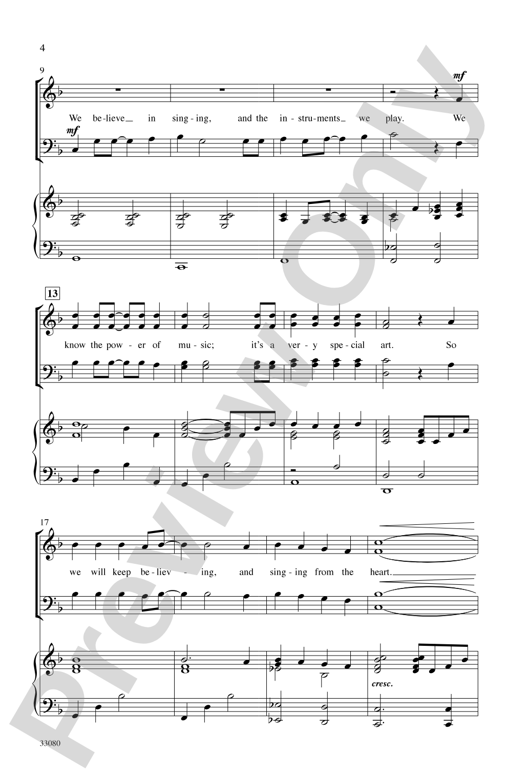 Don't Stop the Music: SATB Choral Octavo