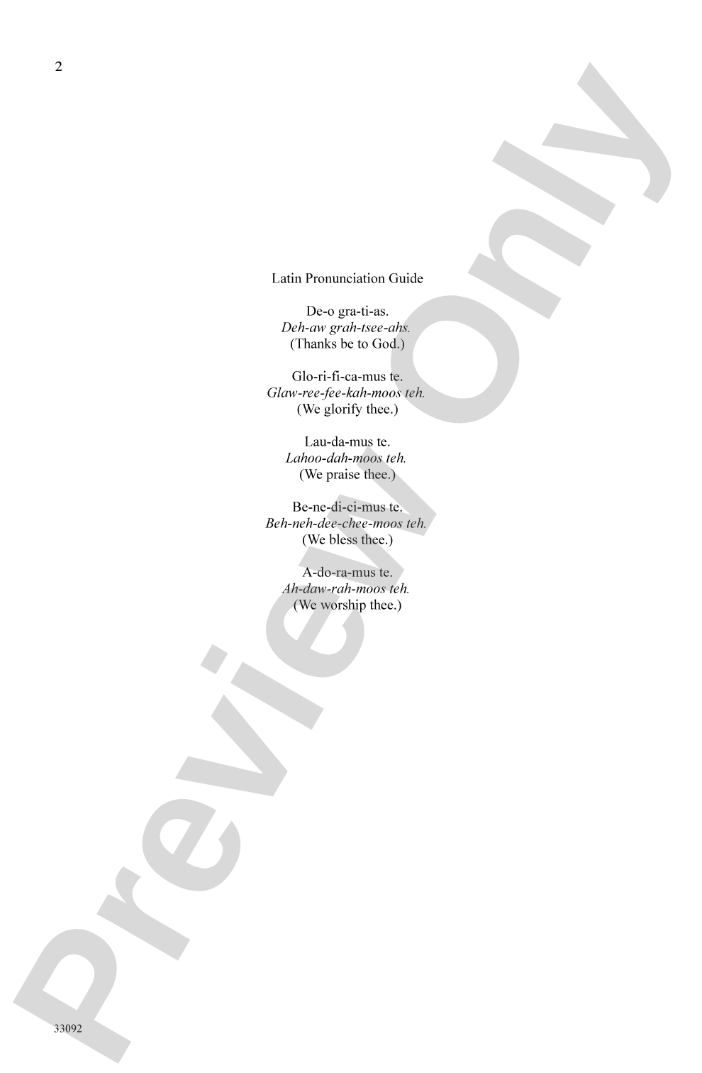 Deo Gratias: SATB Choral Octavo