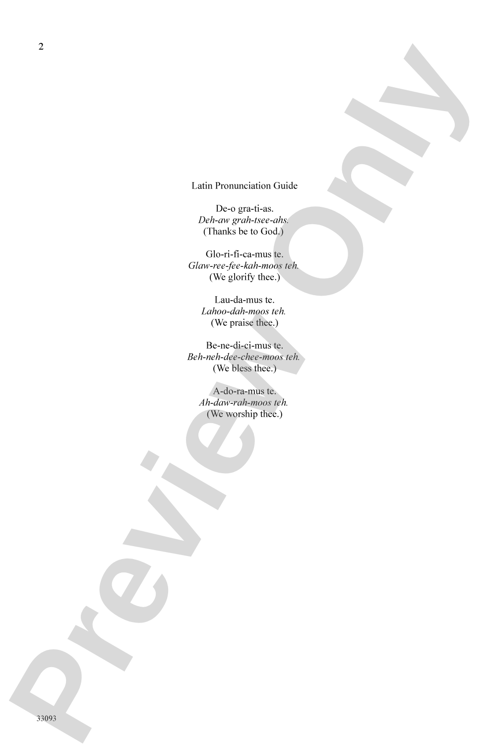 Deo Gratias: 3-Part Mixed Choral Octavo