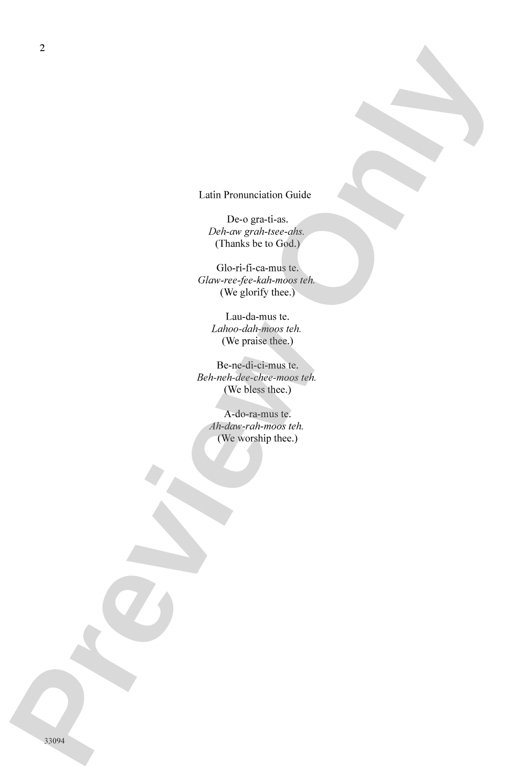 Deo Gratias: 2-Part Choral Octavo