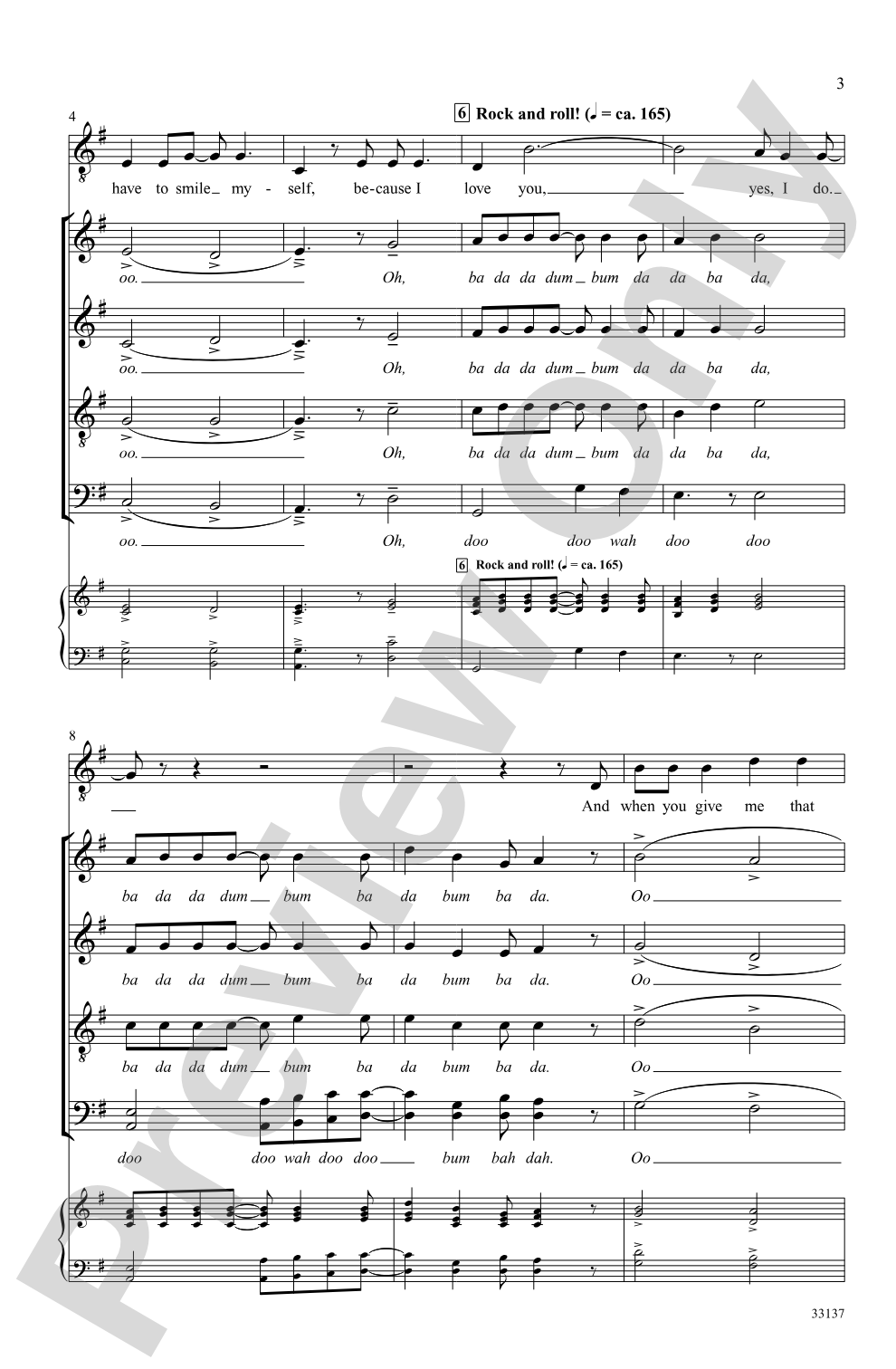 Your Smiling Face: SATB, <i>a cappella</i> Choral Octavo