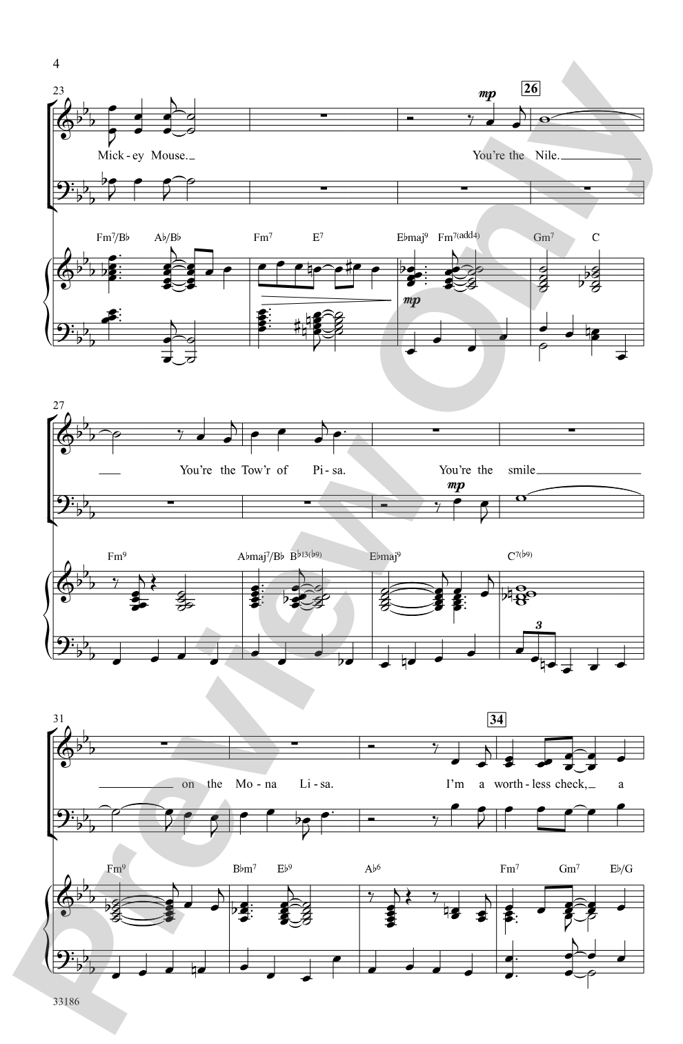 You're the Top: SAB Choral Octavo