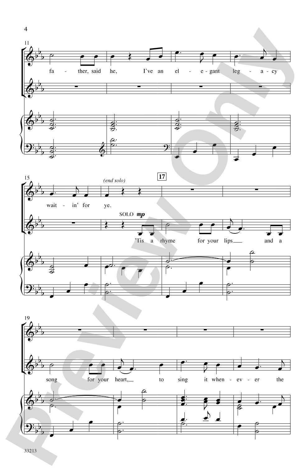 Look to the Rainbow: SSA Choral Octavo