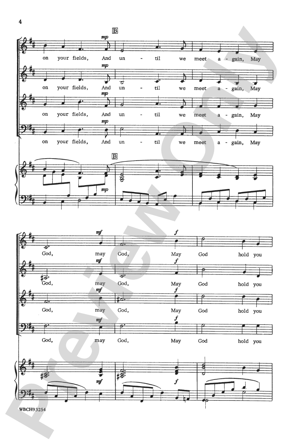 Old Irish Blessing: SATB Choral Octavo