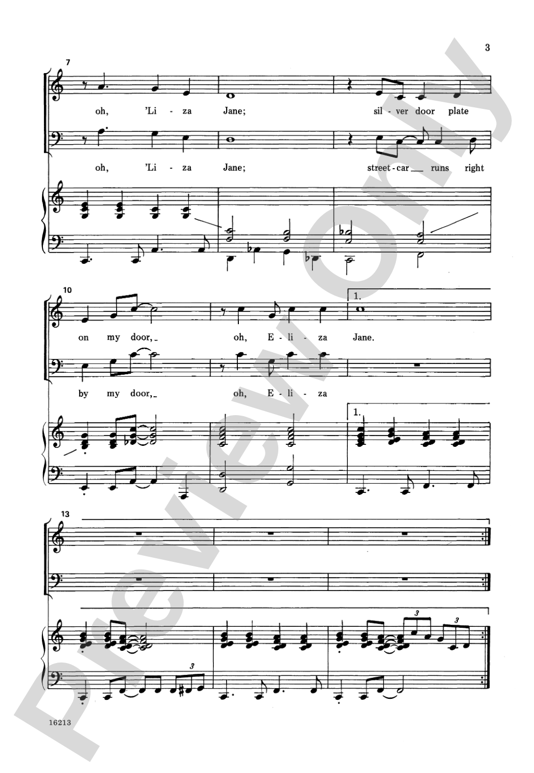 'Liza Jane: SAB Choral Octavo