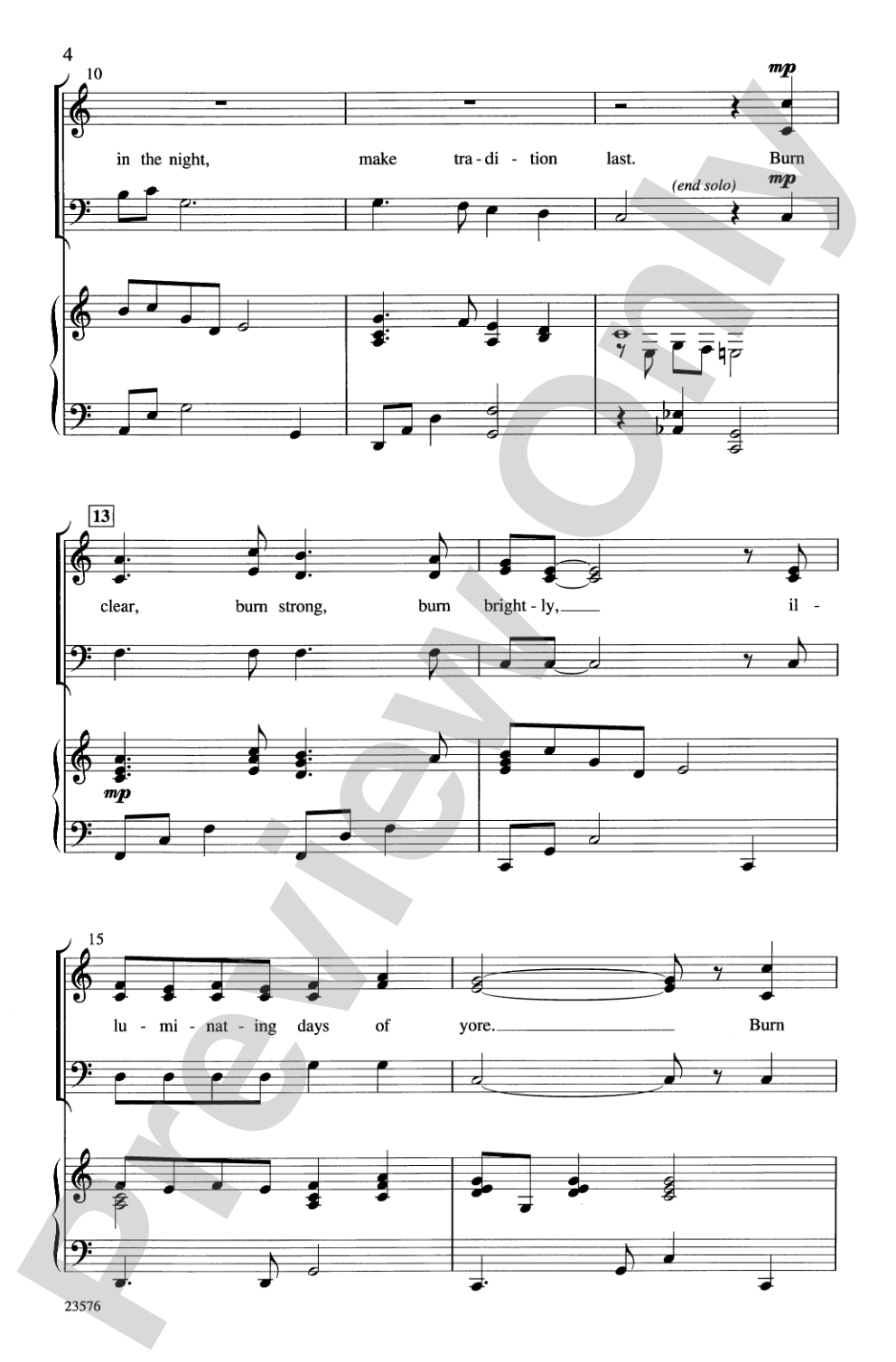 Candlelight: SAB Choral Octavo