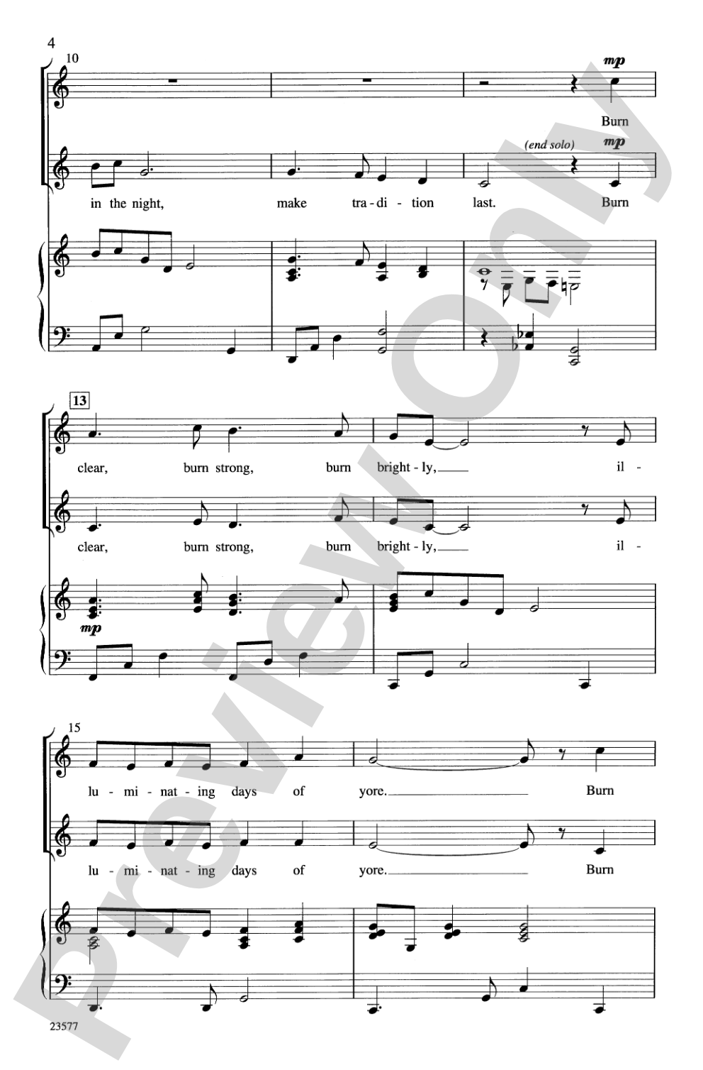 Candlelight: 2-Part Choral Octavo
