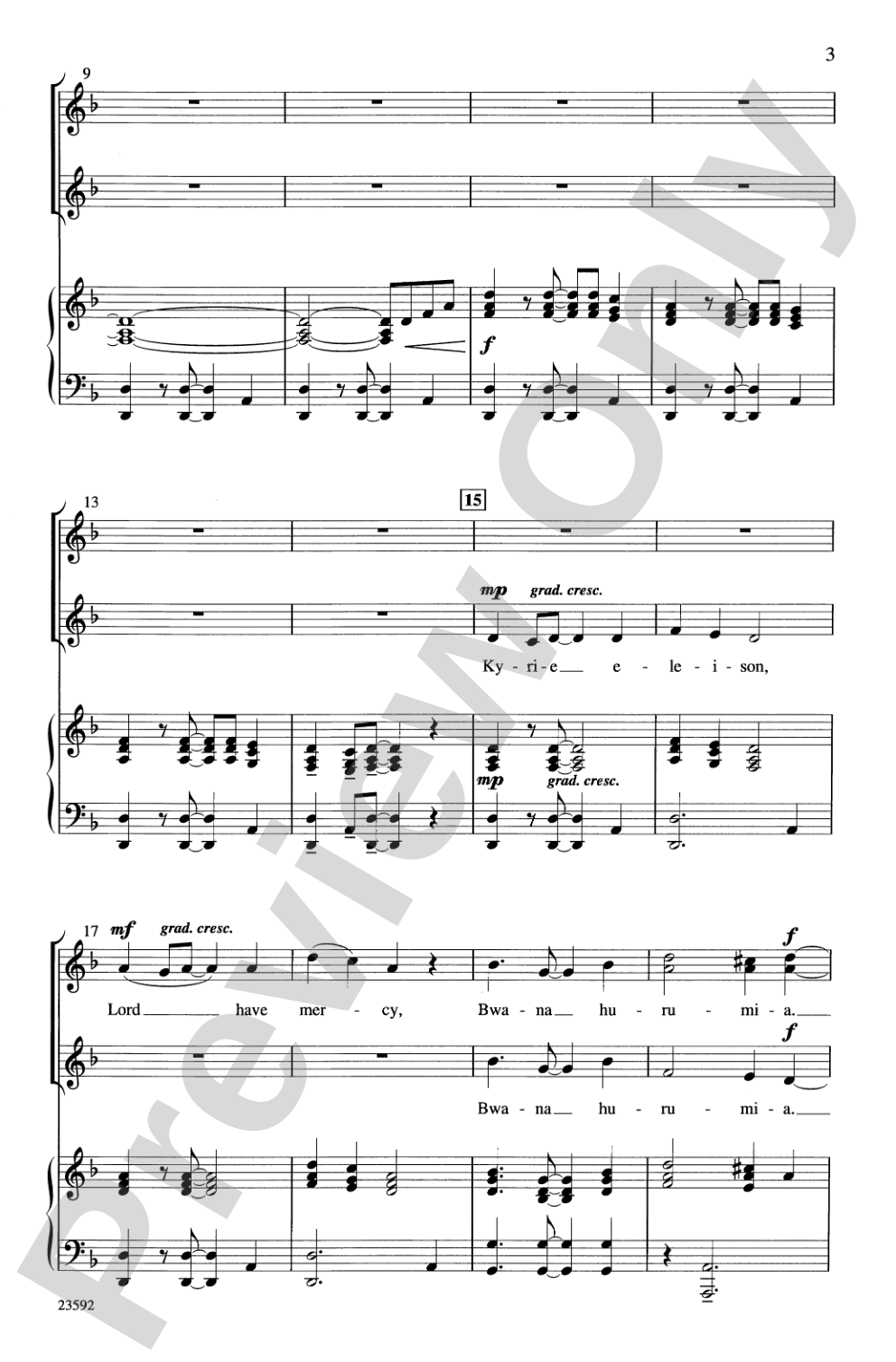Afrika Kyrie na Sanctus: SSA Choral Octavo