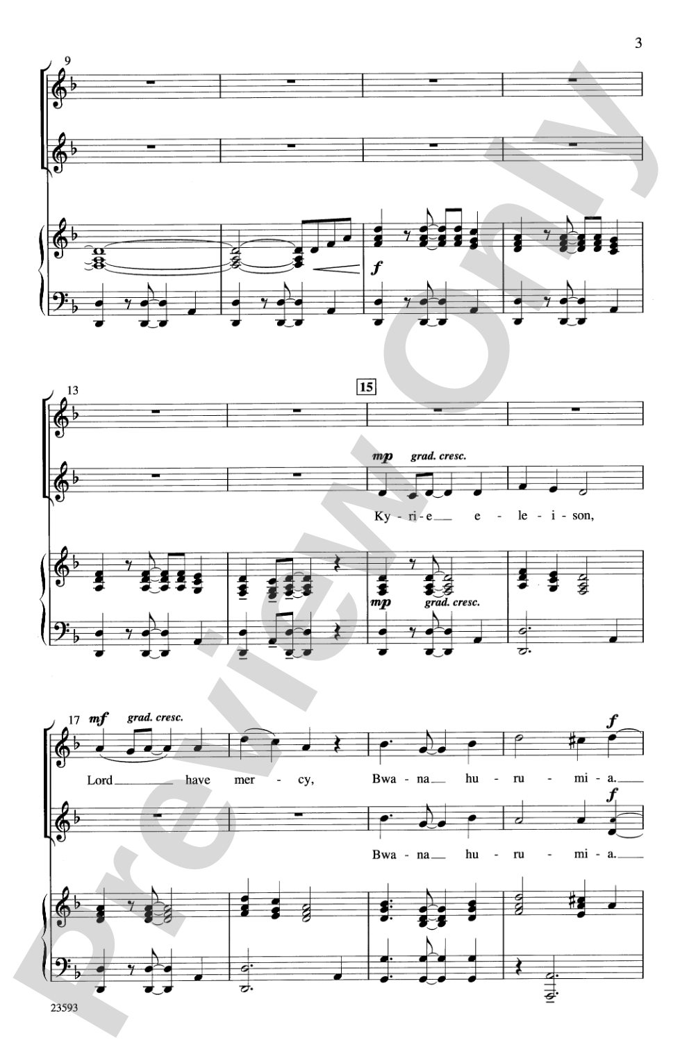 Afrika Kyrie na Sanctus: 2-Part Choral Octavo