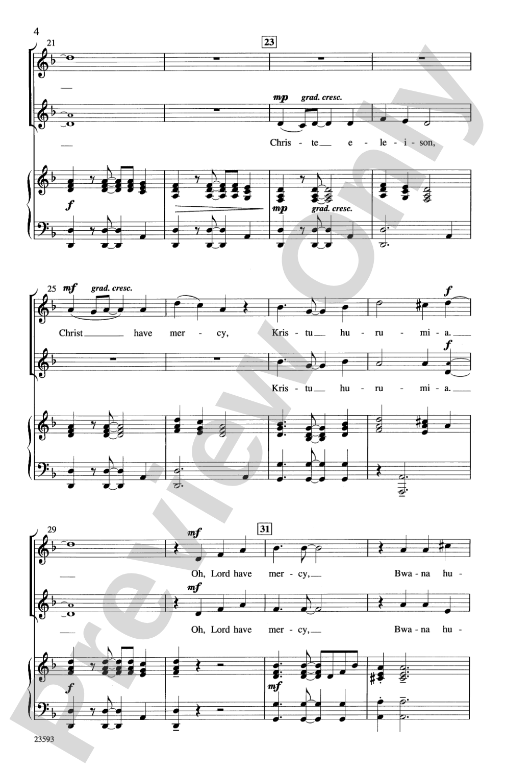 Afrika Kyrie na Sanctus: 2-Part Choral Octavo