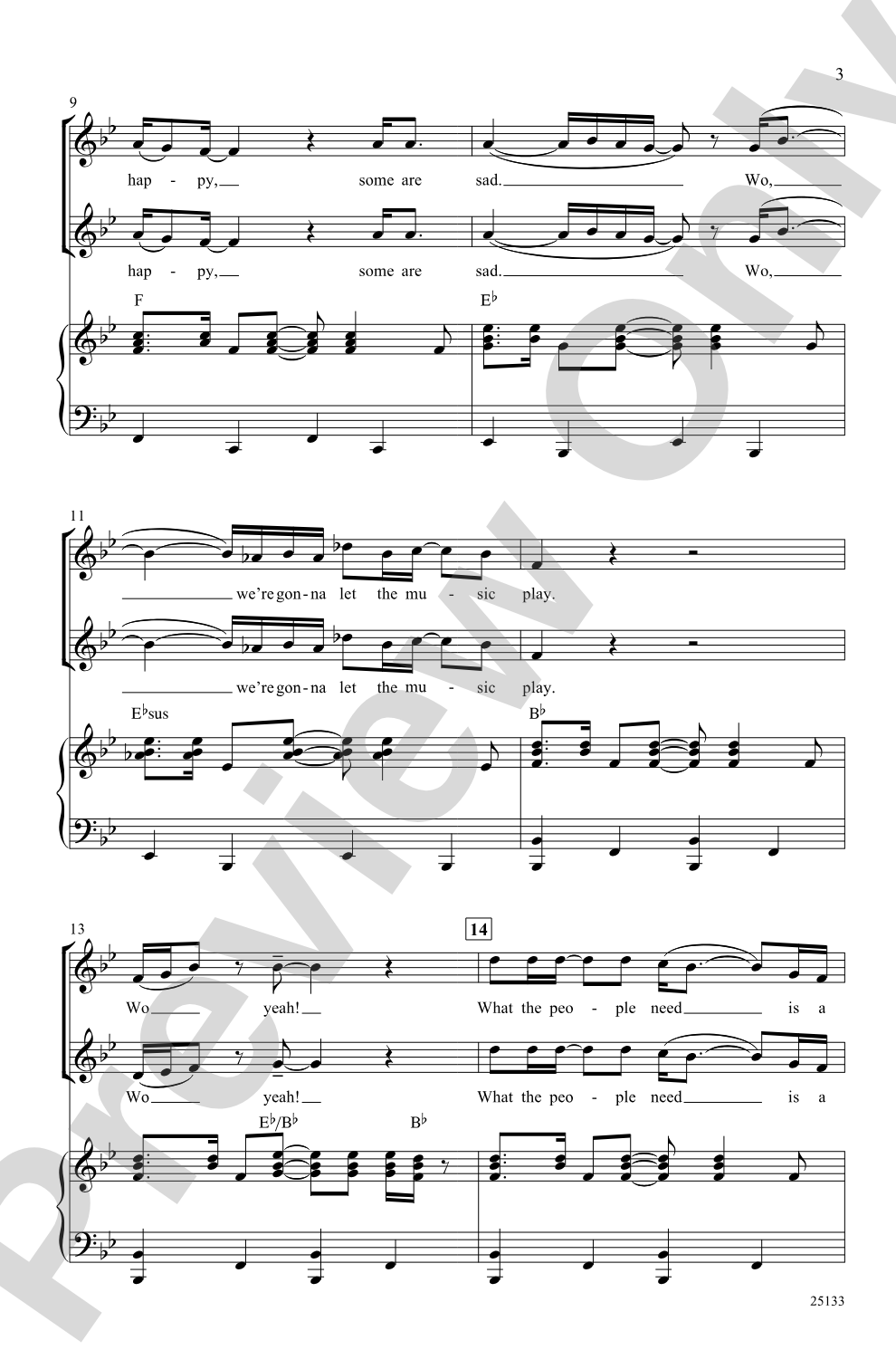 Listen to the Music: 2-Part Choral Octavo