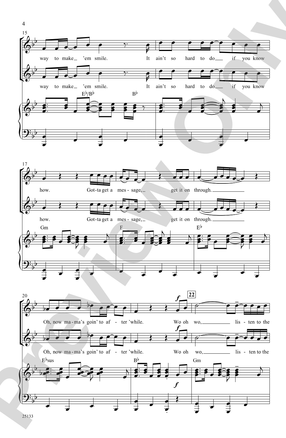 Listen to the Music: 2-Part Choral Octavo