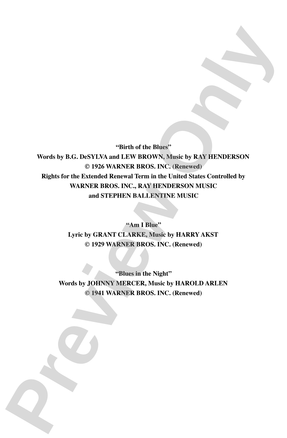 Portrait in Blue: SATB Choral Octavo
