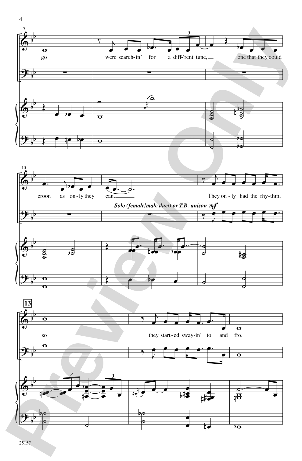 Portrait in Blue: SATB Choral Octavo