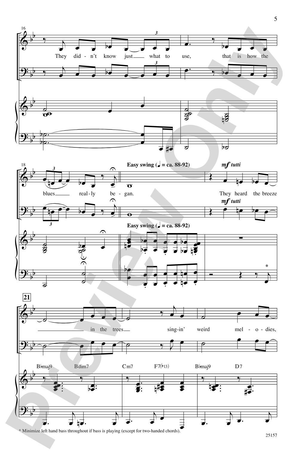 Portrait in Blue: SATB Choral Octavo
