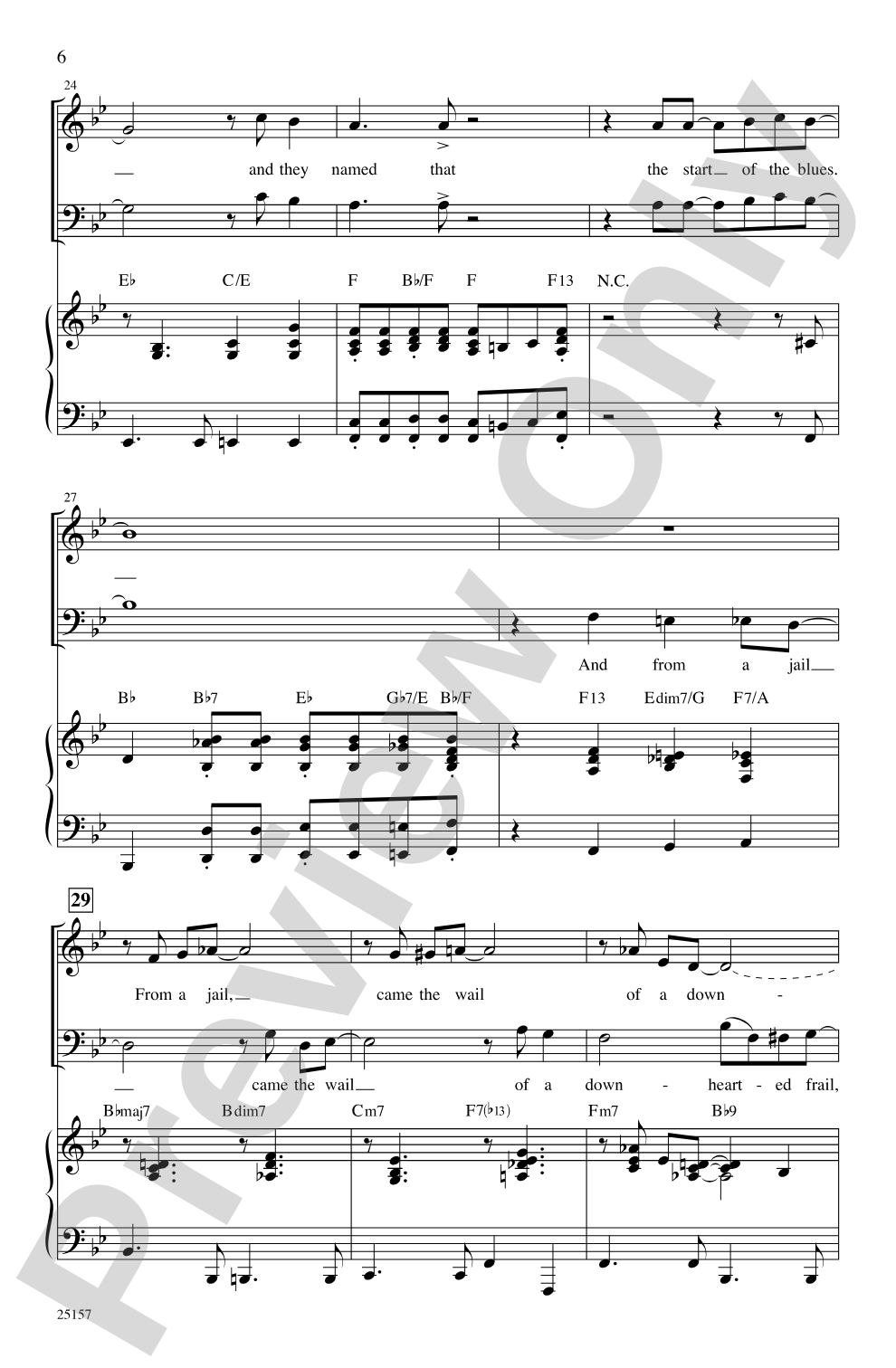 Portrait in Blue: SATB Choral Octavo