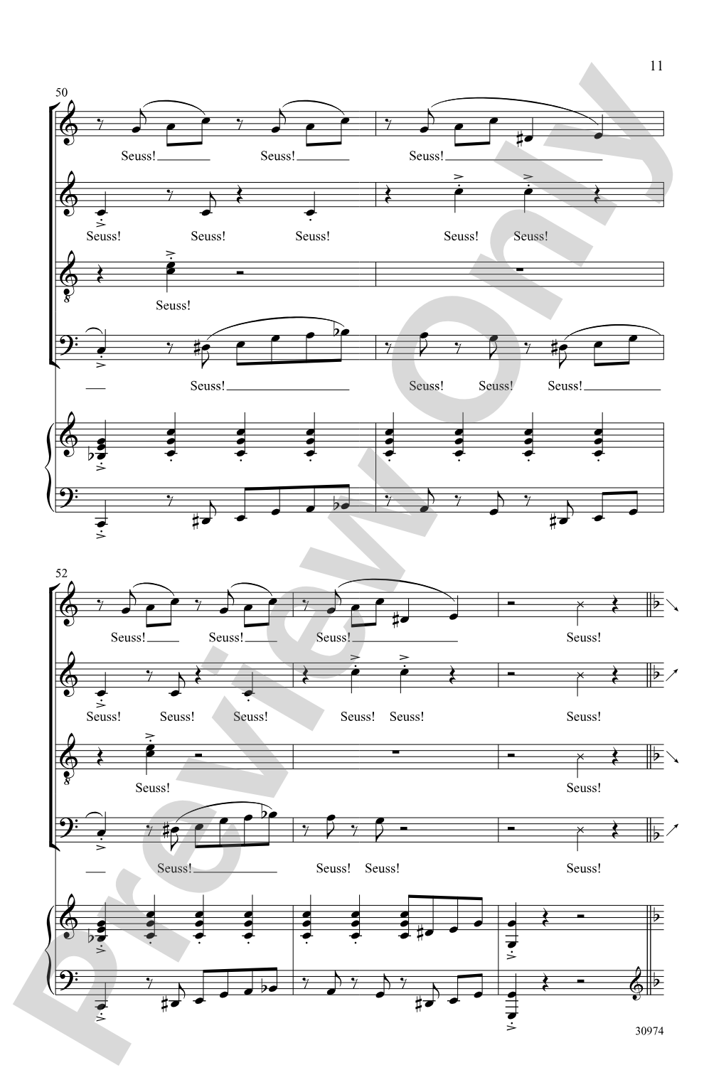 Seussical the Musical: A Choral Medley: SATB Choral Octavo