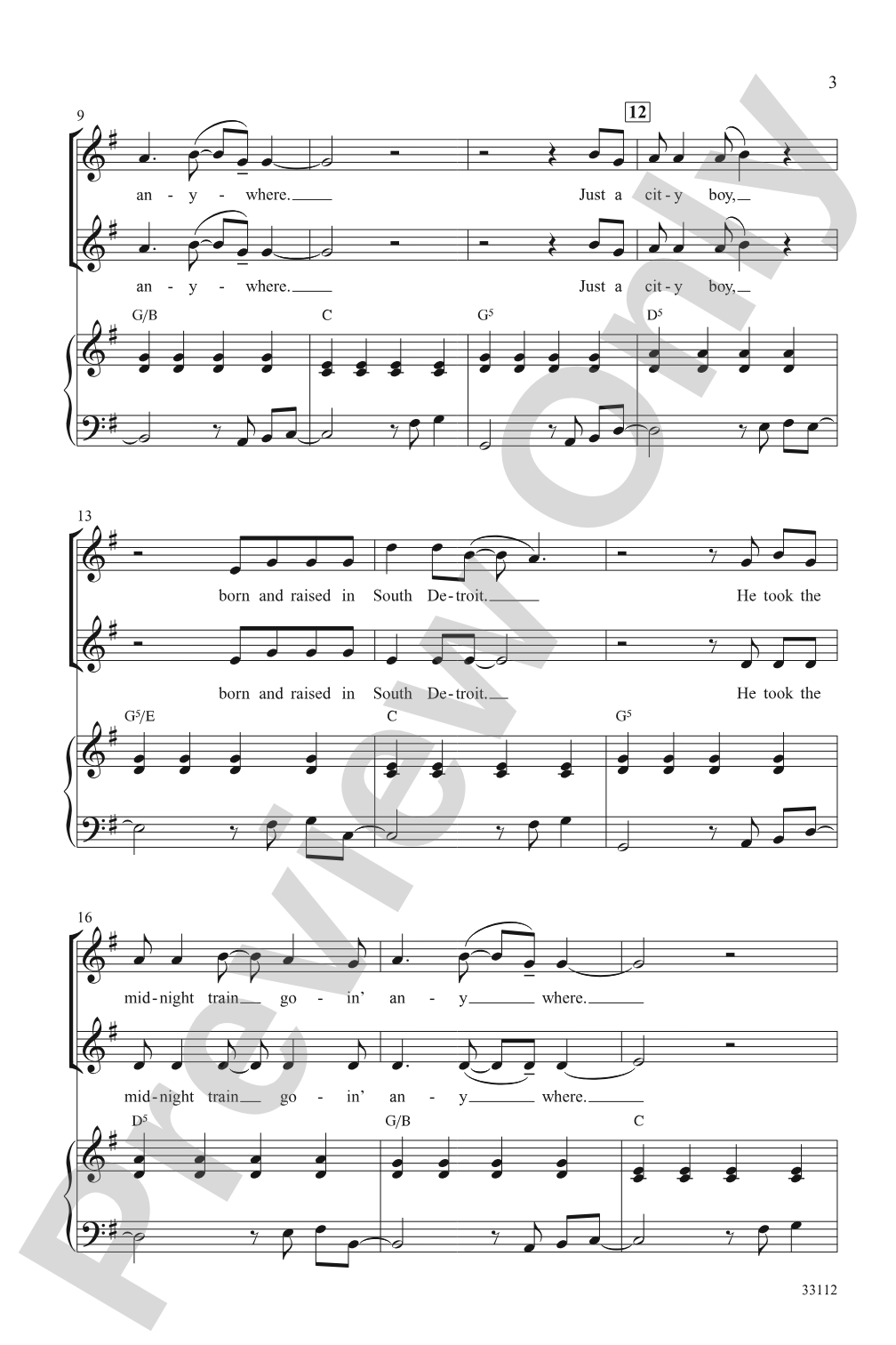 Don't Stop Believin': 2-Part Choral Octavo