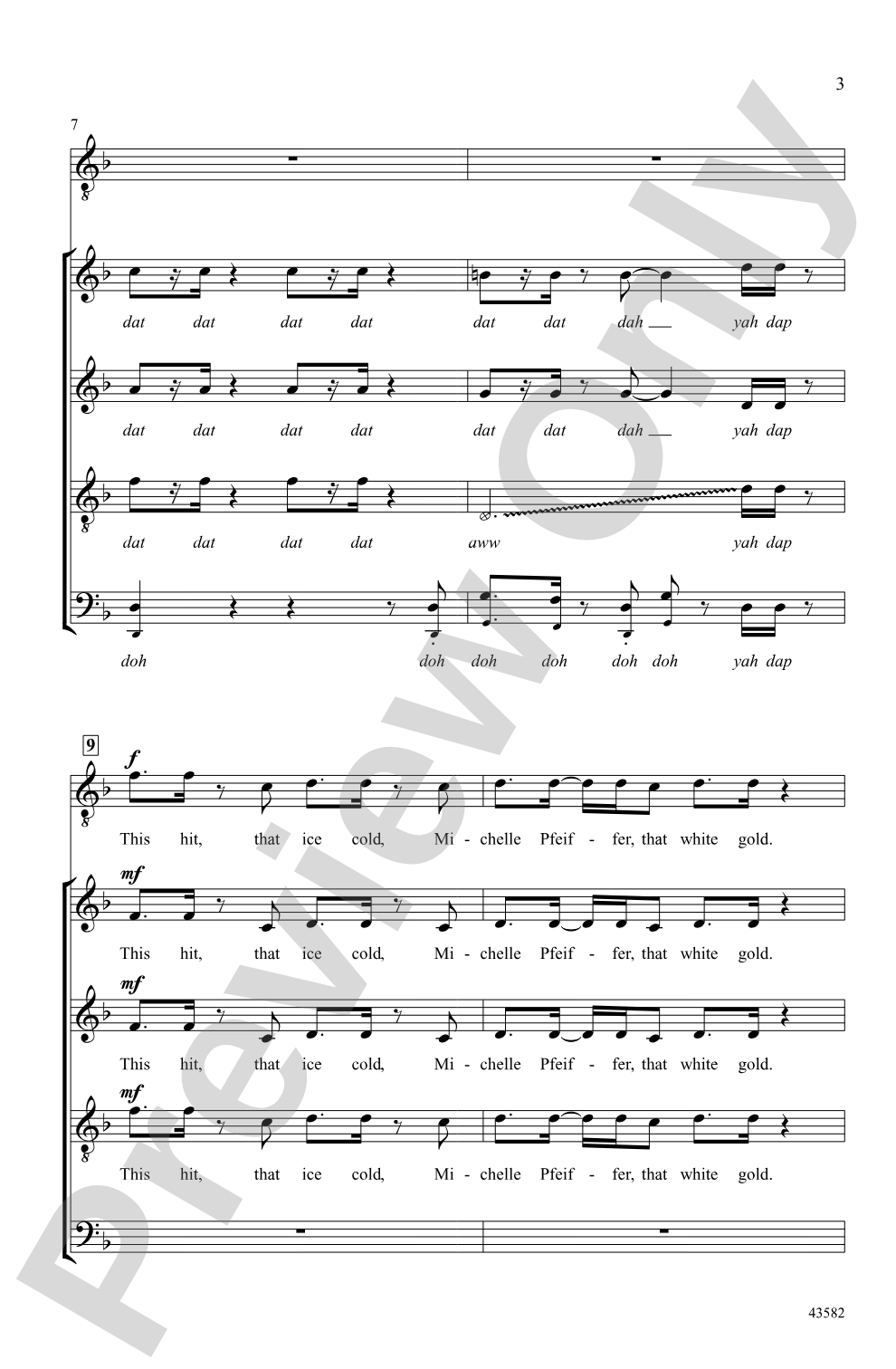Uptown Funk: SATB divisi, <i>a cappella</i> Choral Octavo