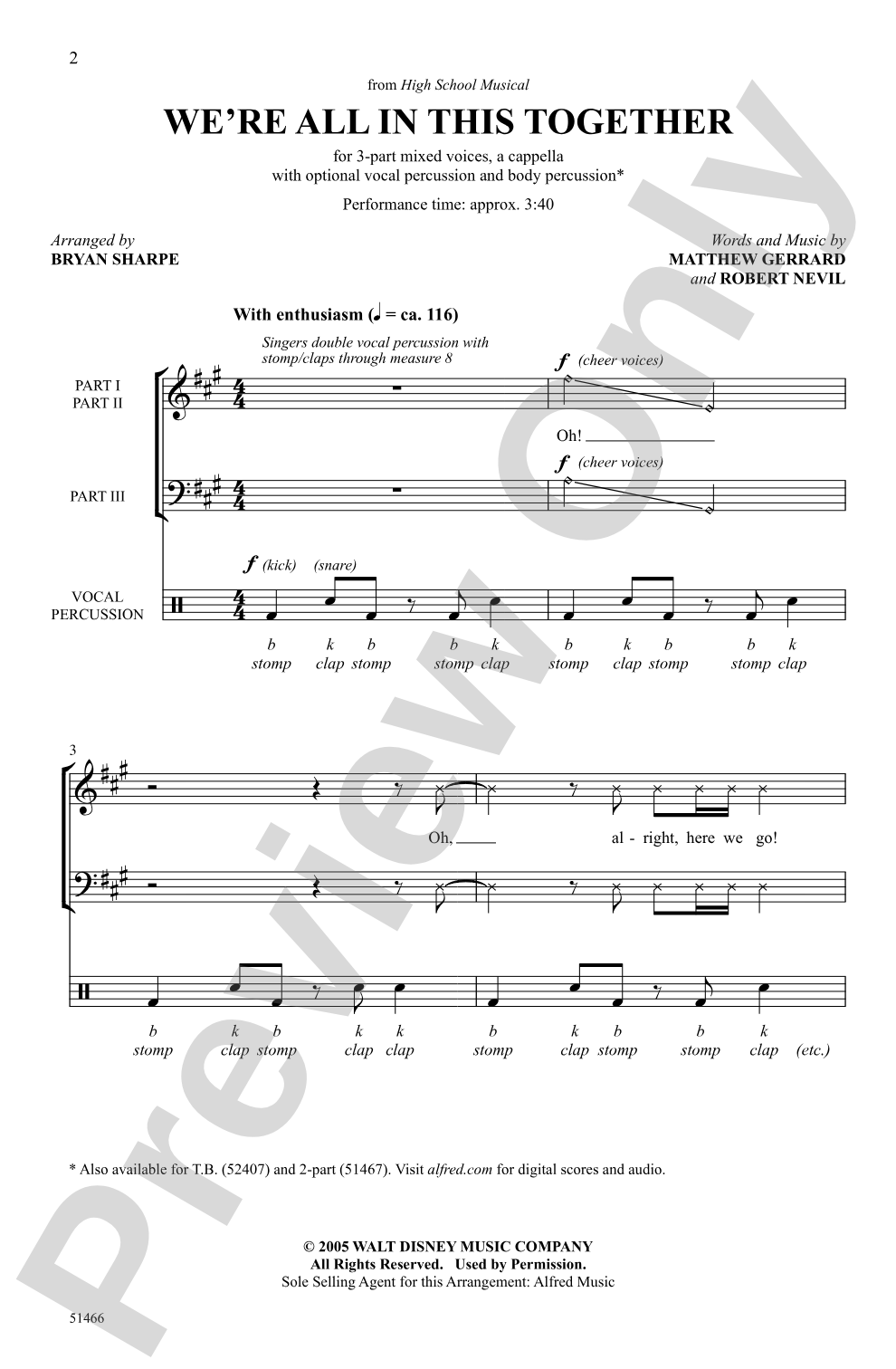 We're All in This Together: 3-Part Mixed, <I>a cappella</I> Choral Octavo