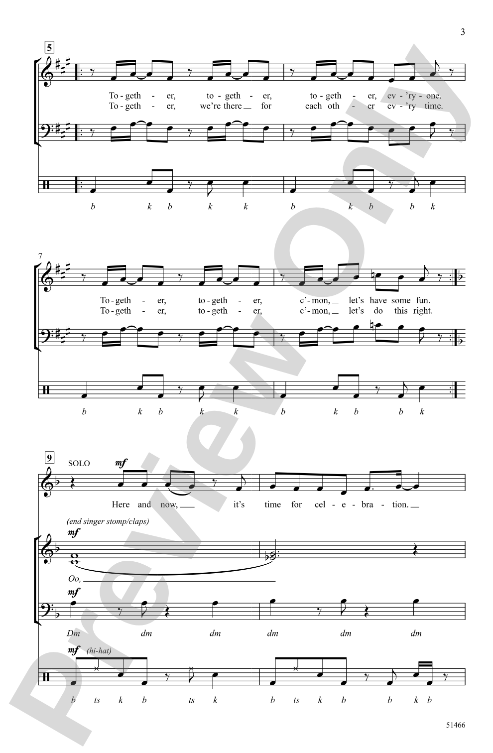 We're All in This Together: 3-Part Mixed, <I>a cappella</I> Choral Octavo