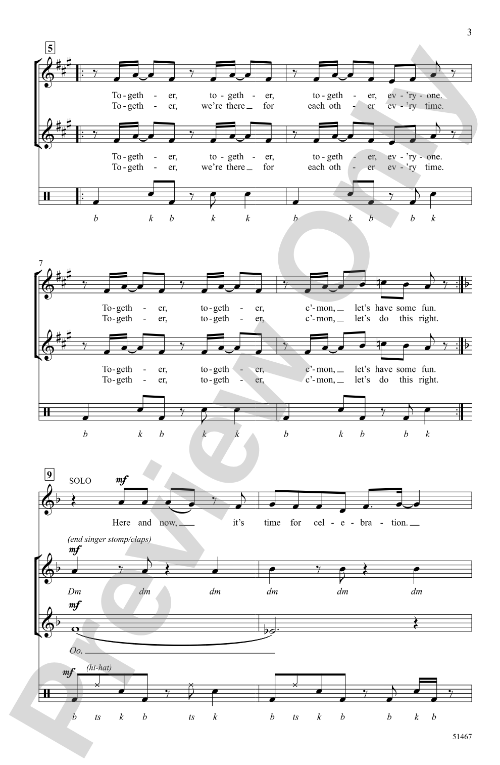 We're All in This Together: 2-Part, <i>a cappella</i> Choral Octavo