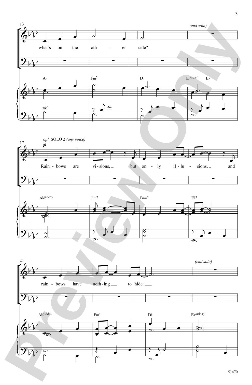 Rainbow Connection: SATB Choral Octavo