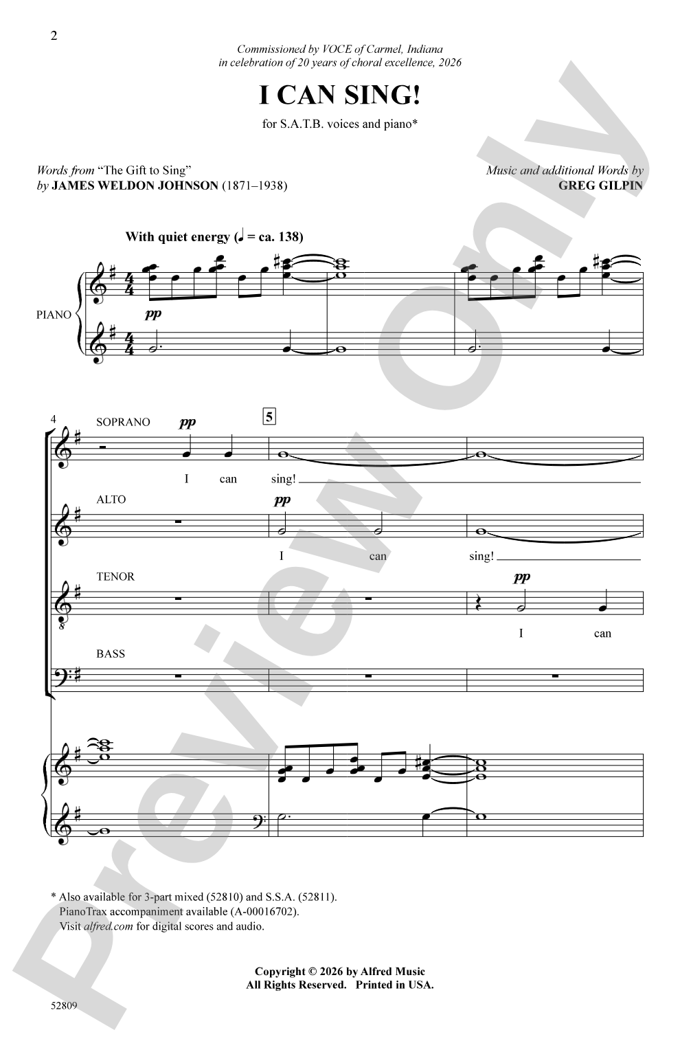 I Can Sing!: SATB Choral Octavo