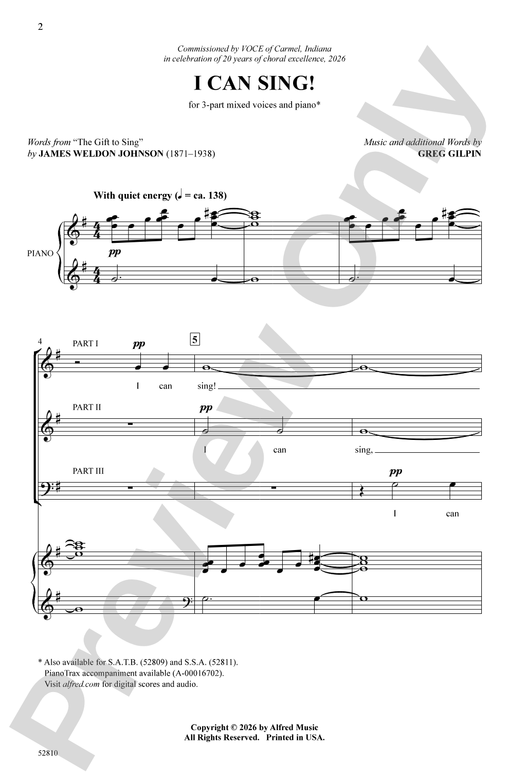 I Can Sing!: 3-Part Mixed Choral Octavo