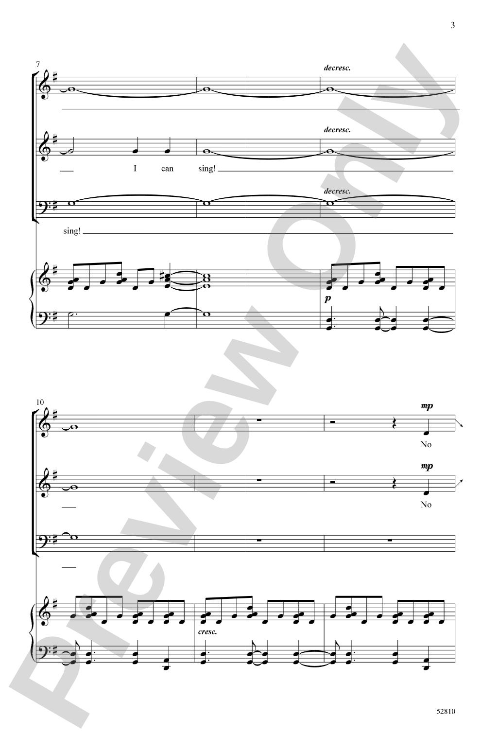I Can Sing!: 3-Part Mixed Choral Octavo