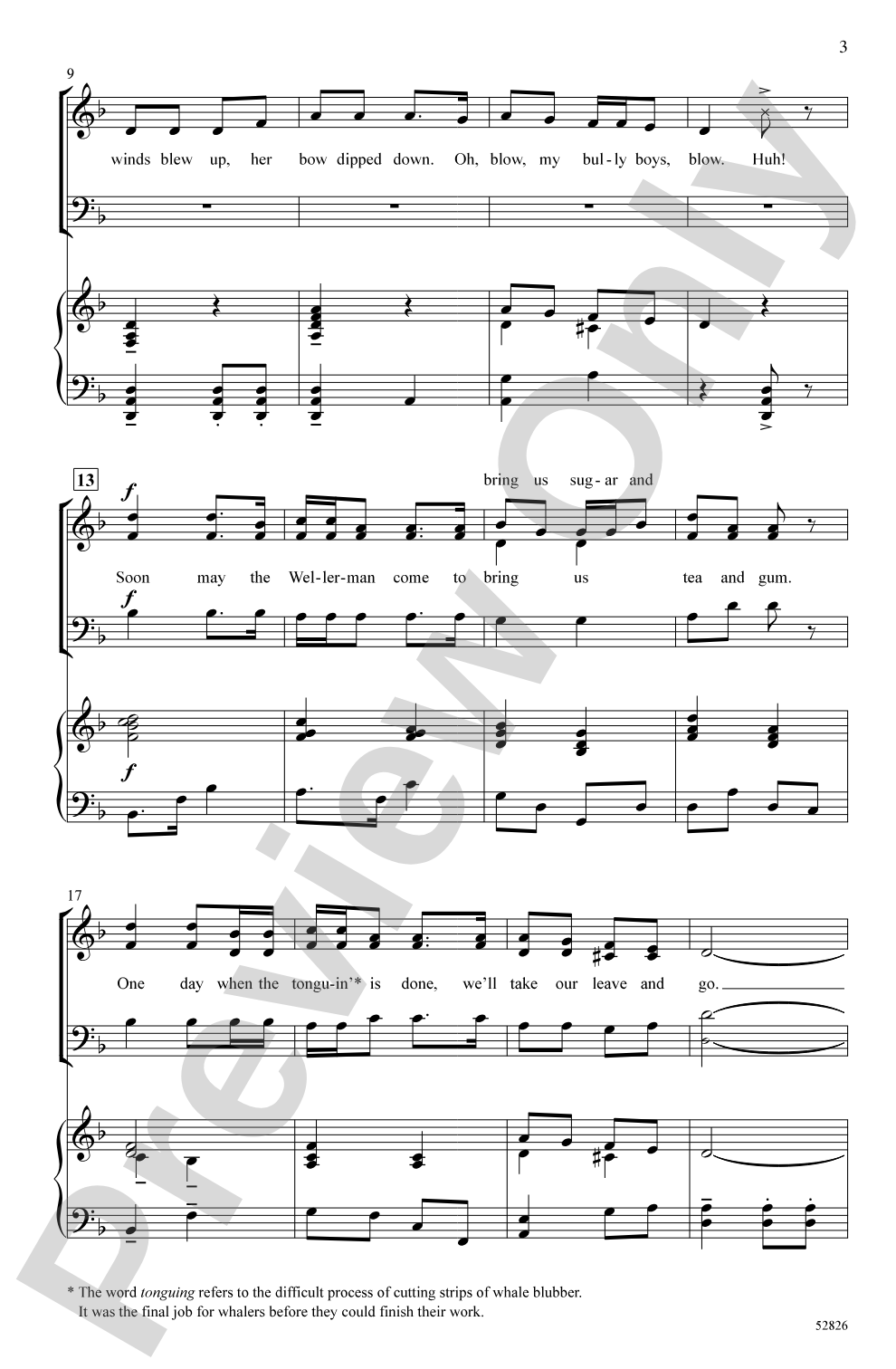 The Wellerman: 3-Part Mixed Choral Octavo