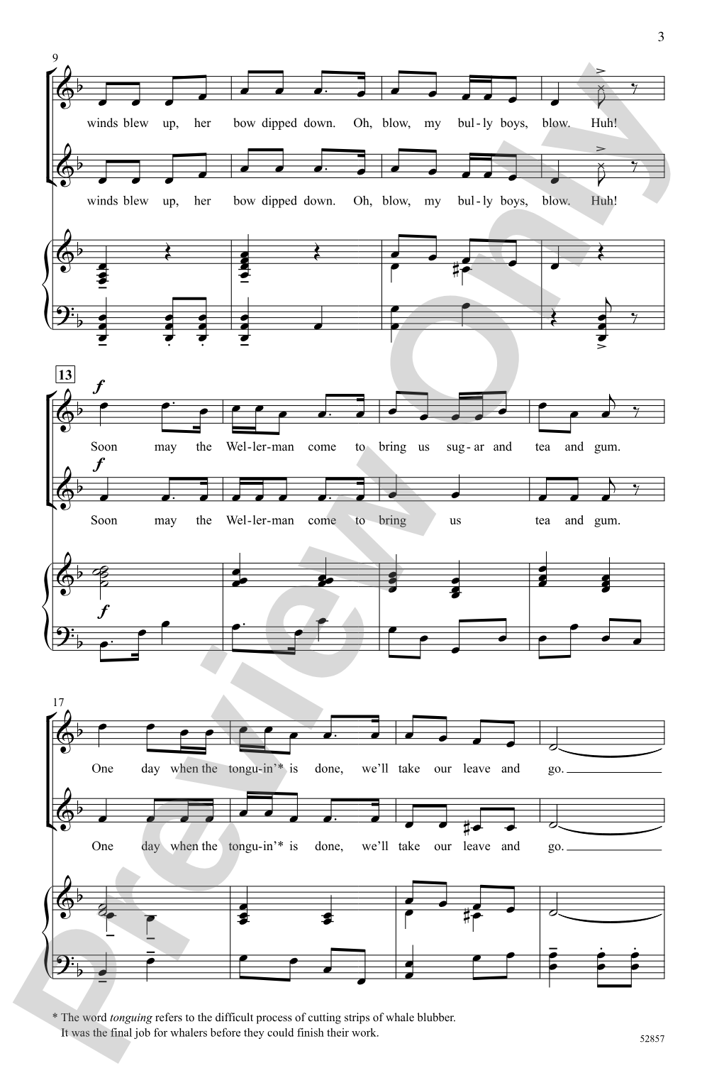 The Wellerman: 2-Part Choral Octavo