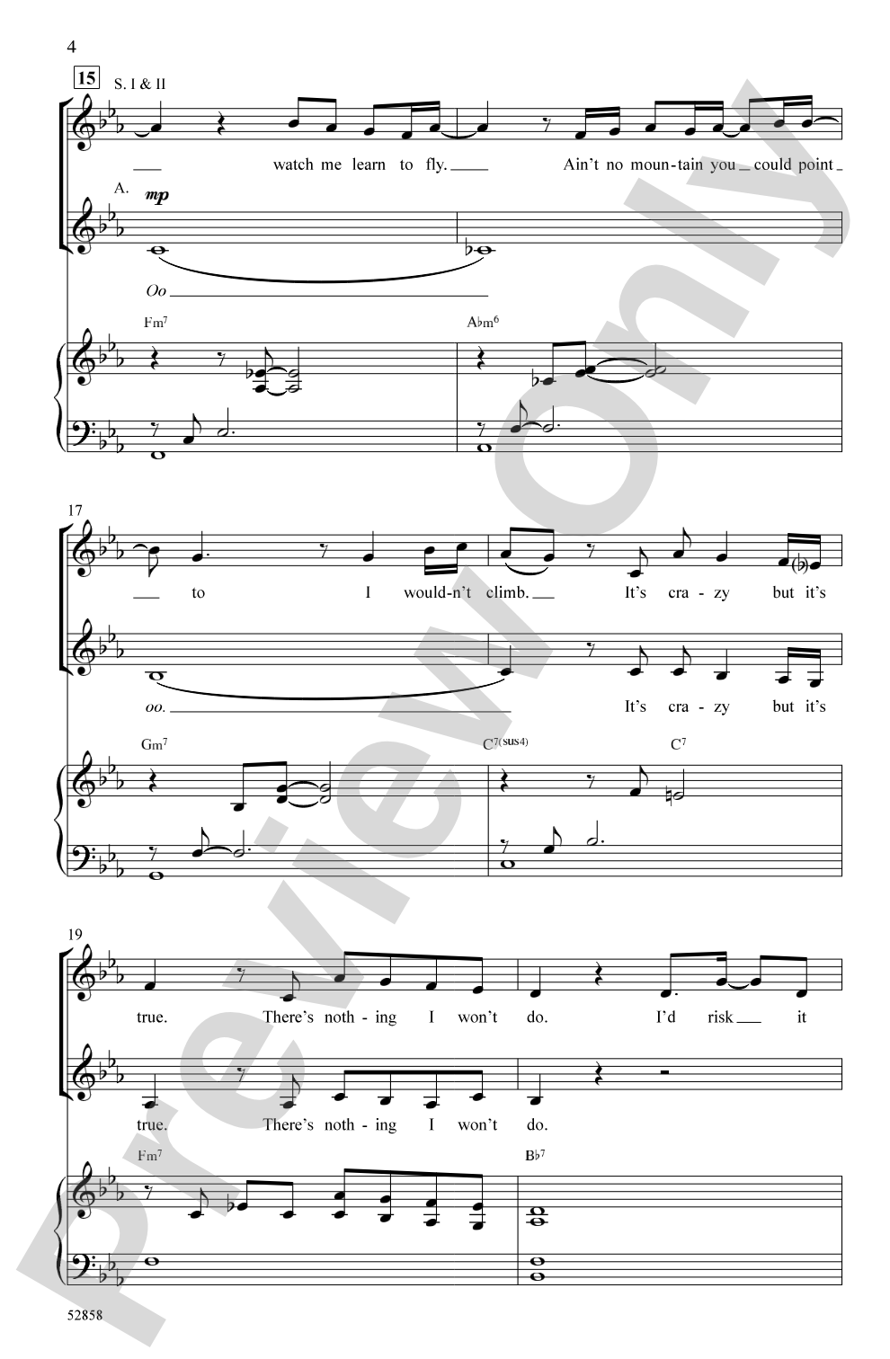 Risk It All: SSA Choral Octavo