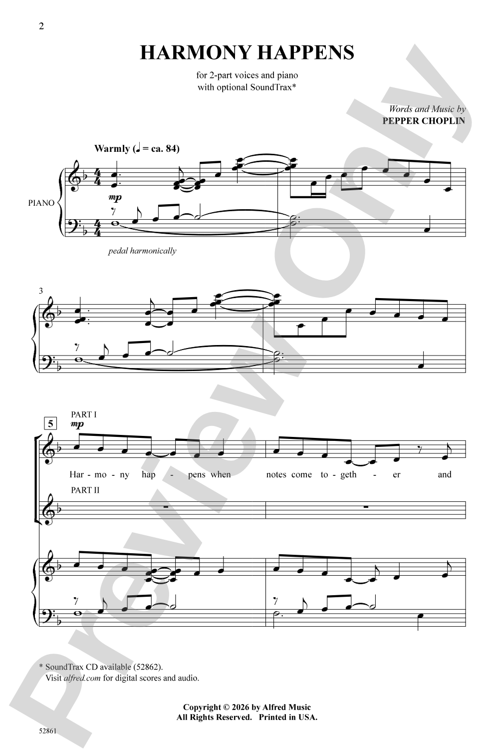 Harmony Happens: 2-Part Choral Octavo