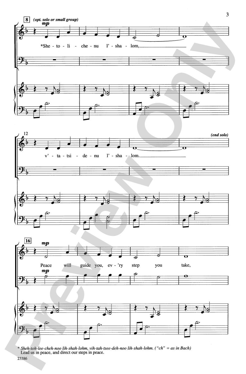 Journey in Peace: SATB Choral Octavo