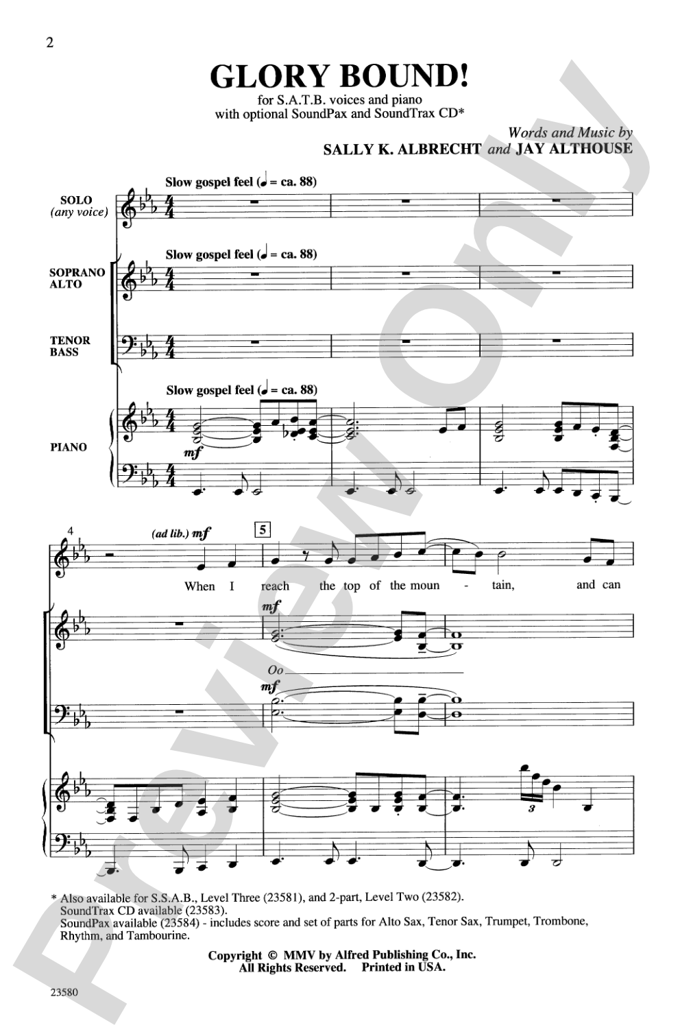 Glory Bound!: SATB Choral Octavo