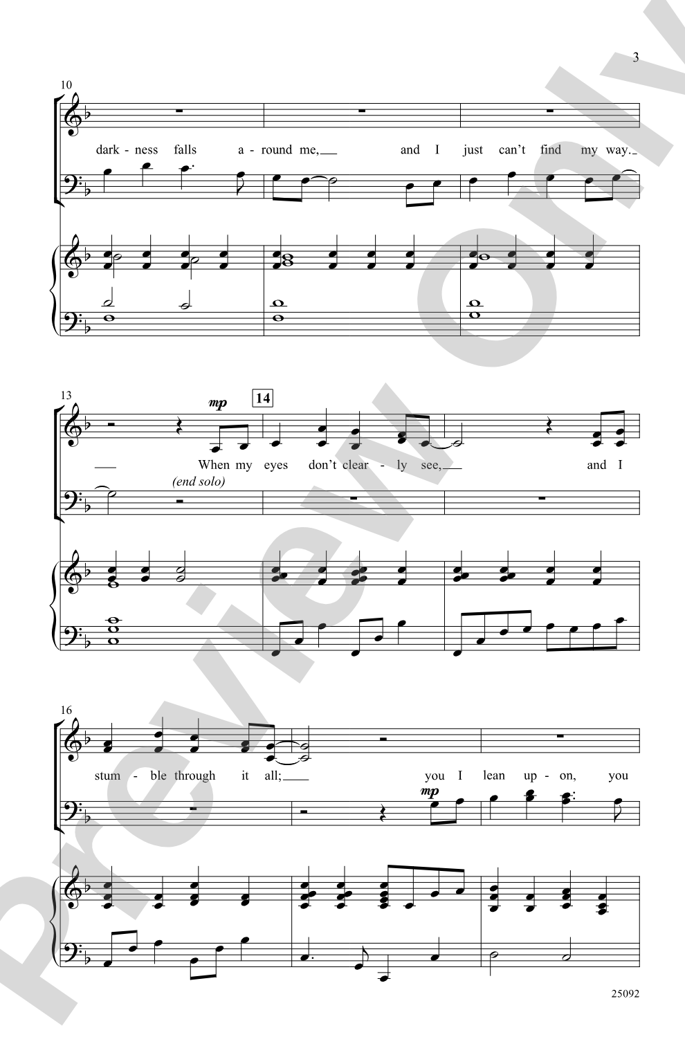 Always There: SATB Choral Octavo