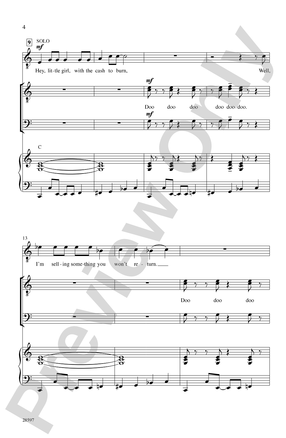 Ladies' Choice: TTBB Choral Octavo